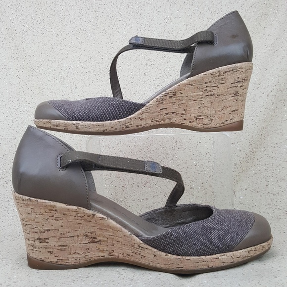 Teva Shoes - Teva Riviera Canvas Mary Jane Cork Wedges W 10
